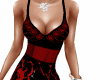 SEV Red Black Dress