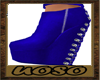 Wedge Blue Boots
