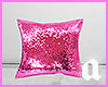 Pink Sequin Pillow