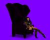 Purple highback chair