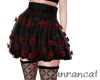 +skirt red rose