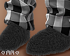 Fuzzy Slippers Black