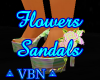 Flowers sandals MC