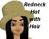 Redneck Hat with Hair