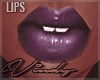Purple Lipstaind w/teeth