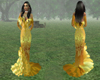 BR) Golden lotus gown