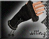 [W] Fur Gloves Black I