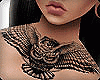 OWL NECK TATTOO