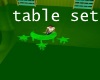 green super table set