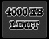 4000KB LIMIT Signage