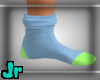 Blue green socks