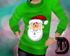 D Green Santa Sweater