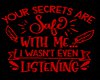 Secrets safe with me