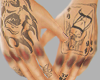 Hurt hands + tattoos