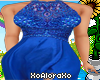 (A) Royal Blue Gown