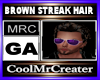 BROWN STREAK HAIR