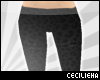 ! Black Leopard Pants