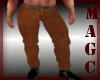 Brown cord belt jeans
