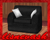 (L) Black / White Chair