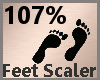 Feet Scale 107% F