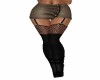 BROWN  MINI w/STOCKINGS