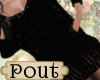 FOX black knit dress