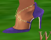 Purple Chain Heels