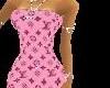 PINK LOUIE V DRESS