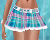 Uniform Skirt Teal Plaid