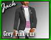 Pink and Grey Tuxedo