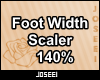 Foot Width Scaler 140%
