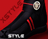 Red Black Kicks Shoes