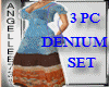 DENIM 3 PC DRESS SET