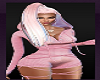 CUTIE Hoodie Romper Pink