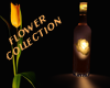 bottle lamp flower rose