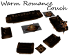 Warm Romance Brown Couch