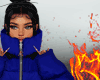 Blue Bubble Coat