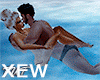 Couple Romantic Swim