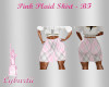 Pink Plaid Skirt - BF