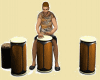 Drummer with poses