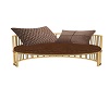 Brown/Gold Modern Chair