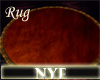*NY* A Round Brown Rug
