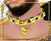 neck pendant gold cord