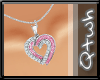 [Q] Pink Heart Necklace