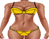 MED-Yellow/ Black Bikini