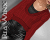 Red Cableknit Sweater
