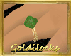 Gold LH Emerald Ring