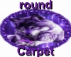 Purple Round Carpet