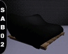 Black floor pillow