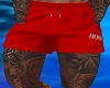 +INKED SHORTS RED+